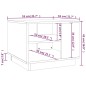 vidaXL Tavolino da Salotto Bianco Lucido 55x55x43 cm in Truciolato vidaXL Tavolino da Salotto Bianco Lucido 55x55x43 cm in Truciolato
