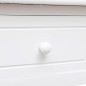 vidaXL Scrivania Bianca 108x45x76 cm in Legno Massello di Paulownia