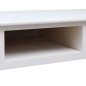 vidaXL Scrivania Bianca 108x45x76 cm in Legno Massello di Paulownia