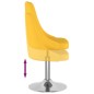 vidaXL Sgabello da Bar Giallo Senape in Tessuto vidaXL Sgabello da Bar Giallo Senape in Tessuto