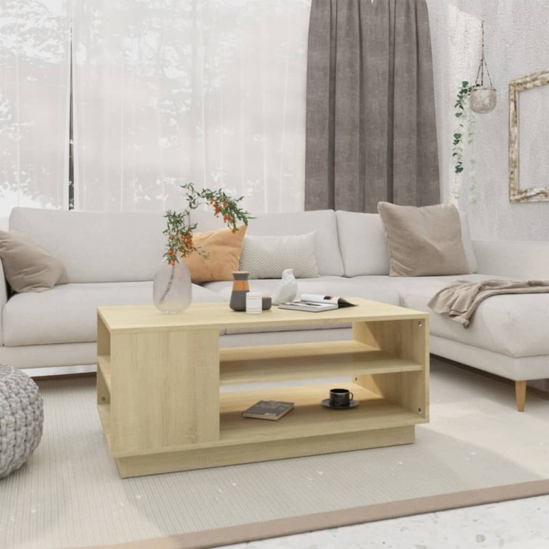 vidaXL Tavolino da Salotto Rovere Sonoma 102x55x43 cm in Truciolato vidaXL Tavolino da Salotto Rovere Sonoma 102x55x43 cm in Truciolato
