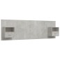 Testiera Letto con Comodini in Legno Multistrato Grigio Cemento Testiera Letto con Comodini in Legno Multistrato Grigio Cemento