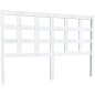 Testiera per Letto Bianca 145,5x4x100 cm Legno Massello di Pino Testiera per Letto Bianca 145,5x4x100 cm Legno Massello di Pino