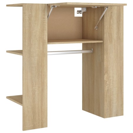 vidaXL Scaffale Ingresso Rovere Sonoma 97,5x37x99 cm Legno Multistrato