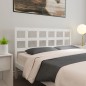 Testiera per Letto Bianca 145,5x4x100 cm Legno Massello di Pino Testiera per Letto Bianca 145,5x4x100 cm Legno Massello di Pino