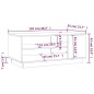 vidaXL Tavolino da Salotto Bianco 102x55x43 cm in Truciolato vidaXL Tavolino da Salotto Bianco 102x55x43 cm in Truciolato