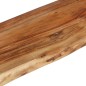 vidaXL Mensole da Parete 2 pz 110x20x18 cm in Legno Massello di Acacia
