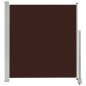 Tenda da Sole Laterale Retrattile per Patio 140x300cm Marrone