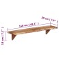 vidaXL Mensole da Parete 2 pz 110x20x18 cm in Legno Massello di Acacia