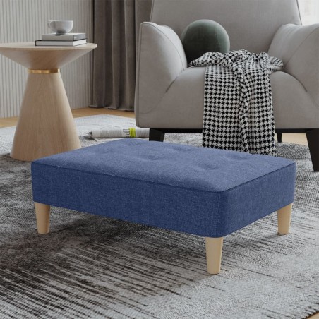 vidaXL Poggiapiedi Blu 78x56x32 cm in Tessuto