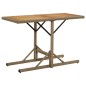 vidaXL Tavolo da Giardino Beige Legno Massello di Acacia e Polyrattan vidaXL Tavolo da Giardino Beige Legno Massello di Acacia e Polyrattan