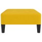vidaXL Poggiapiedi Giallo 78x56x32 cm in Velluto