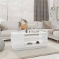 vidaXL Tavolino da Salotto Bianco Lucido 102x55x43 cm in Truciolato vidaXL Tavolino da Salotto Bianco Lucido 102x55x43 cm in Truciolato