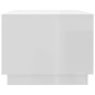 vidaXL Tavolino da Salotto Bianco Lucido 102x55x43 cm in Truciolato vidaXL Tavolino da Salotto Bianco Lucido 102x55x43 cm in Truciolato