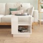vidaXL Tavolino da Salotto Bianco Lucido 40x40x43 cm Legno Multistrato vidaXL Tavolino da Salotto Bianco Lucido 40x40x43 cm Legno Multistrato