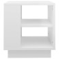 vidaXL Tavolino da Salotto Bianco Lucido 40x40x43 cm Legno Multistrato vidaXL Tavolino da Salotto Bianco Lucido 40x40x43 cm Legno Multistrato