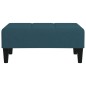 vidaXL Poggiapiedi Blu 78x56x32 cm in Velluto vidaXL Poggiapiedi Blu 78x56x32 cm in Velluto