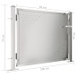 vidaXL Cancello da Giardino 100x75 cm in Acciaio Inossidabile