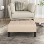 vidaXL Poggiapiedi Crema 78x56x32 cm in Tessuto vidaXL Poggiapiedi Crema 78x56x32 cm in Tessuto