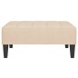 vidaXL Poggiapiedi Crema 78x56x32 cm in Tessuto vidaXL Poggiapiedi Crema 78x56x32 cm in Tessuto