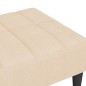 vidaXL Poggiapiedi Crema 78x56x32 cm in Tessuto vidaXL Poggiapiedi Crema 78x56x32 cm in Tessuto