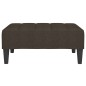 vidaXL Poggiapiedi Marrone Scuro 78x56x32 cm in Tessuto vidaXL Poggiapiedi Marrone Scuro 78x56x32 cm in Tessuto