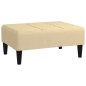 vidaXL Poggiapiedi Crema 78x56x32 cm in Velluto vidaXL Poggiapiedi Crema 78x56x32 cm in Velluto