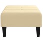 vidaXL Poggiapiedi Crema 78x56x32 cm in Velluto vidaXL Poggiapiedi Crema 78x56x32 cm in Velluto