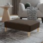vidaXL Poggiapiedi Marrone Scuro 78x56x32 cm in Tessuto vidaXL Poggiapiedi Marrone Scuro 78x56x32 cm in Tessuto