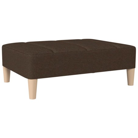 vidaXL Poggiapiedi Marrone Scuro 78x56x32 cm in Tessuto