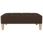 vidaXL Poggiapiedi Marrone Scuro 78x56x32 cm in Tessuto vidaXL Poggiapiedi Marrone Scuro 78x56x32 cm in Tessuto