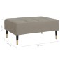 vidaXL Poggiapiedi Grigio Chiaro 78x56x32 cm in Velluto vidaXL Poggiapiedi Grigio Chiaro 78x56x32 cm in Velluto