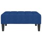 vidaXL Poggiapiedi Blu 78x56x32 cm in Tessuto vidaXL Poggiapiedi Blu 78x56x32 cm in Tessuto