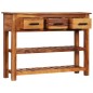 vidaXL Credenza con 3 Cassetti 110x30x80 cm Legno Massello di Acacia