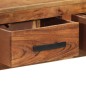 vidaXL Credenza con 3 Cassetti 110x30x80 cm Legno Massello di Acacia