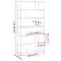 vidaXL Libreria/Divisorio Rovere Sonoma 100x24x188 cm vidaXL Libreria/Divisorio Rovere Sonoma 100x24x188 cm