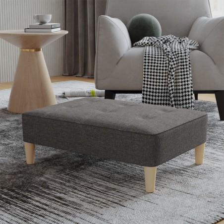 vidaXL Poggiapiedi Grigio Scuro 78x56x32 cm in Tessuto