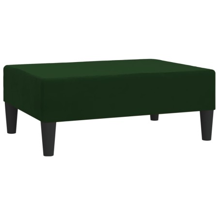 vidaXL Poggiapiedi Verde Scuro 78x56x32 cm in Velluto