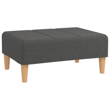 vidaXL Poggiapiedi Grigio Scuro 78x56x32 cm in Tessuto