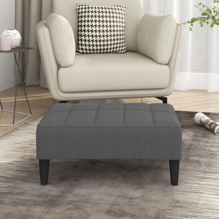 vidaXL Poggiapiedi Grigio Chiaro 78x56x32 cm in Tessuto