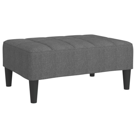 vidaXL Poggiapiedi Grigio Chiaro 78x56x32 cm in Tessuto