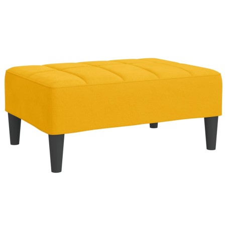 vidaXL Poggiapiedi Giallo 78x56x32 cm in Velluto
