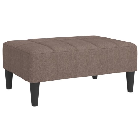 vidaXL Poggiapiedi Tortora 78x56x32 cm in Tessuto
