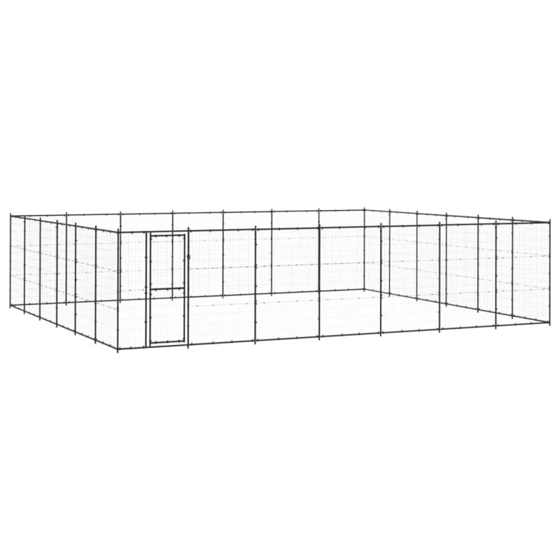 vidaXL Gabbia per Cani da Esterno in Acciaio 50,82 m² vidaXL Gabbia per Cani da Esterno in Acciaio 50,82 m²