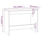 vidaXL Set da Pranzo 3 pz Rovere Sonoma in Truciolato