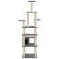 vidaXL Albero per Gatti con Tiragraffi in Sisal Grigio Scuro 183 cm vidaXL Albero per Gatti con Tiragraffi in Sisal Grigio Scuro 183 cm
