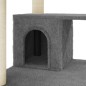 vidaXL Albero per Gatti con Tiragraffi in Sisal Grigio Scuro 183 cm vidaXL Albero per Gatti con Tiragraffi in Sisal Grigio Scuro 183 cm