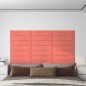 Pannelli Murali 12 pz Rosa 60x15 cm Velluto 1,08 m² Pannelli Murali 12 pz Rosa 60x15 cm Velluto 1,08 m²