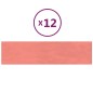 Pannelli Murali 12 pz Rosa 60x15 cm Velluto 1,08 m² Pannelli Murali 12 pz Rosa 60x15 cm Velluto 1,08 m²
