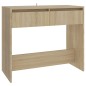 vidaXL Tavolo Consolle Rovere Sonoma 89x41x76,5 cm in Acciaio vidaXL Tavolo Consolle Rovere Sonoma 89x41x76,5 cm in Acciaio